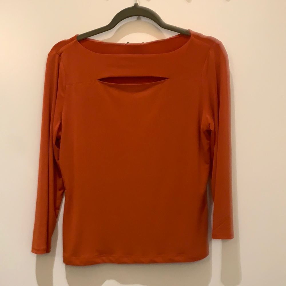 Long Sleeve Premise Top Paprika Color Size M